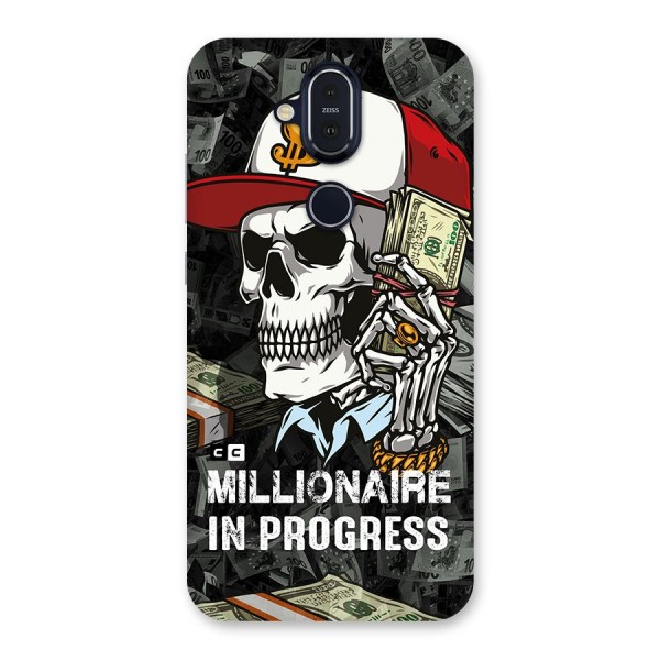 Cool Skull Millionaire In Progress Back Case for Nokia 8.1