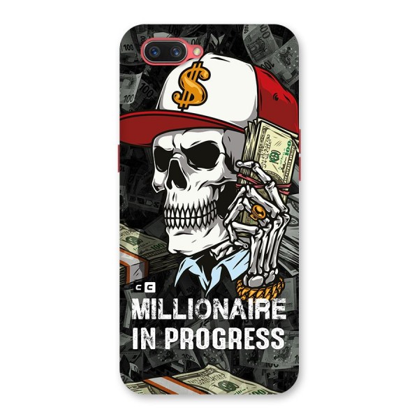 Cool Skull Millionaire In Progress Back Case for Oppo A3s