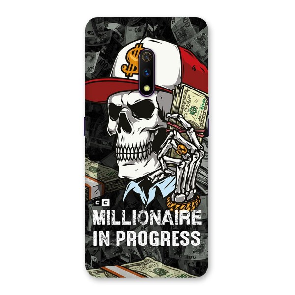 Cool Skull Millionaire In Progress Back Case for Realme X