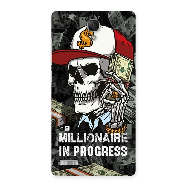 Cool Skull Millionaire In Progress Back Case for Redmi Note