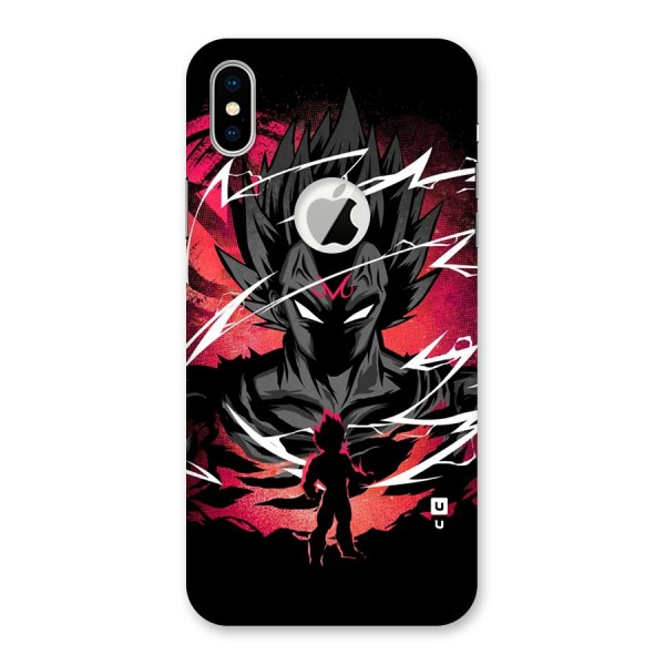 Cool Vegeta Back Case for iPhone XS Logo Cut