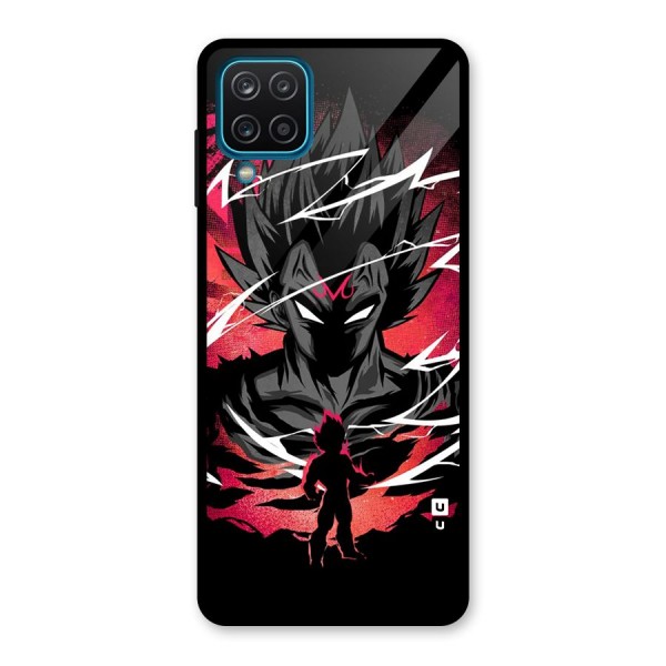 Cool Vegeta Glass Back Case for Galaxy A12