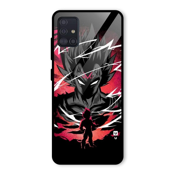 Cool Vegeta Glass Back Case for Galaxy A51