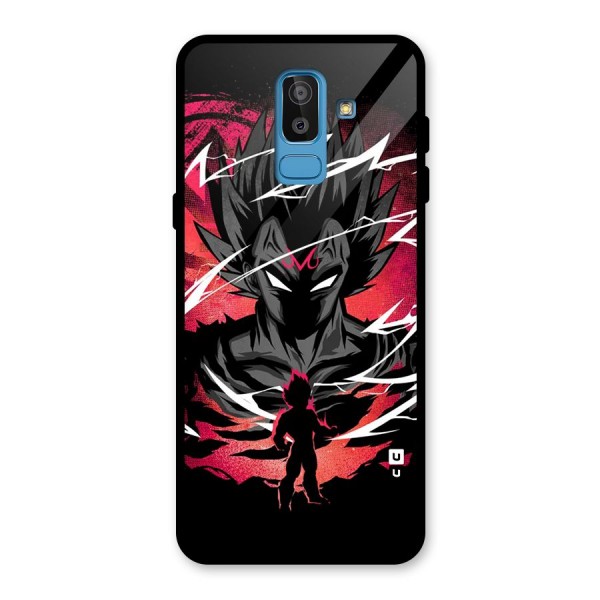 Cool Vegeta Glass Back Case for Galaxy J8