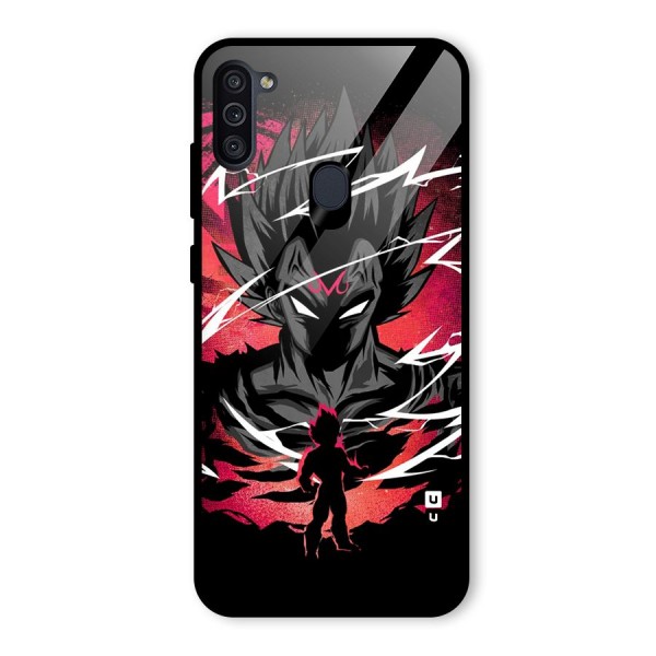 Cool Vegeta Glass Back Case for Galaxy M11