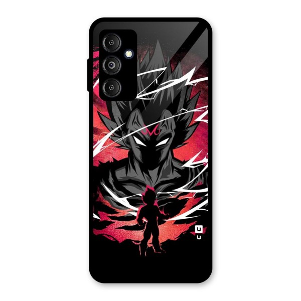 Cool Vegeta Glass Back Case for Galaxy M14 5G