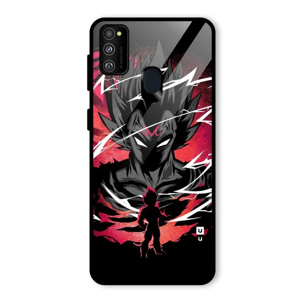 Cool Vegeta Glass Back Case for Galaxy M21