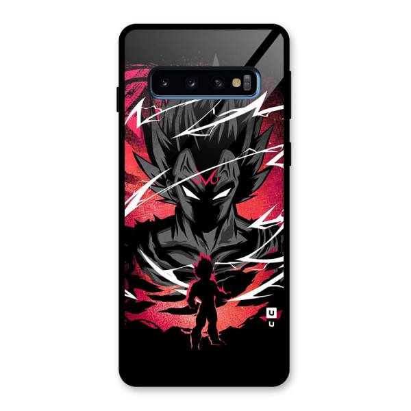 Cool Vegeta Glass Back Case for Galaxy S10