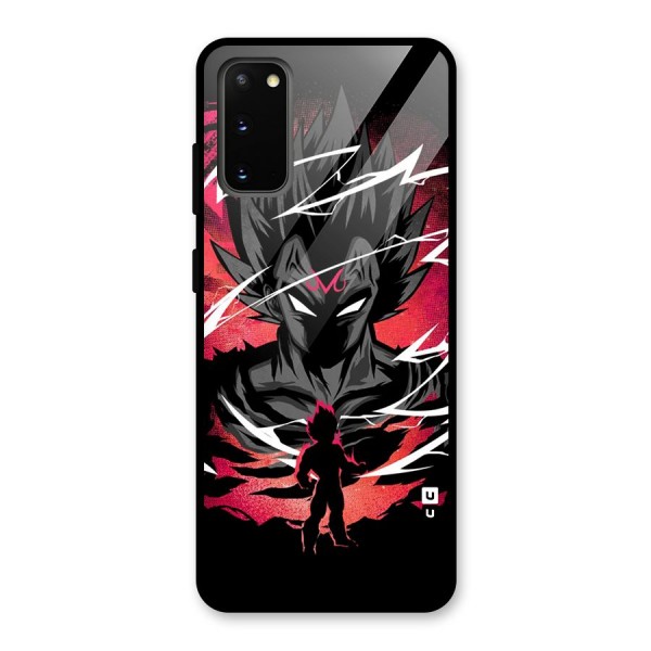 Cool Vegeta Glass Back Case for Galaxy S20