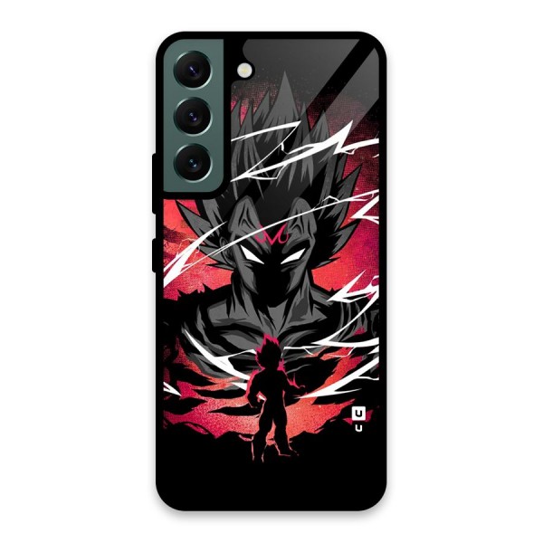 Cool Vegeta Glass Back Case for Galaxy S22 5G