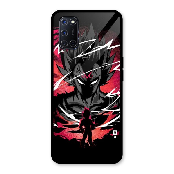 Cool Vegeta Glass Back Case for Oppo A52