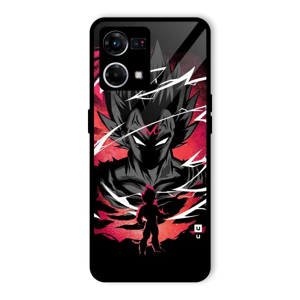 Cool Vegeta Glass Back Case for Oppo F21 Pro 5G