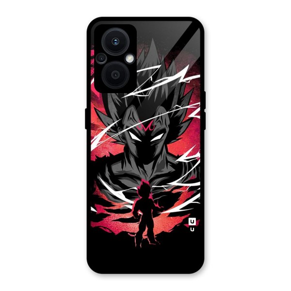 Cool Vegeta Glass Back Case for Oppo F21s Pro 5G