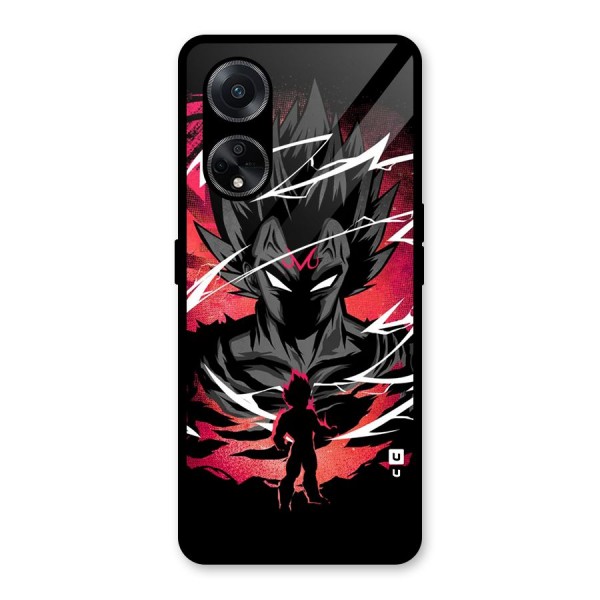 Cool Vegeta Glass Back Case for Oppo F23