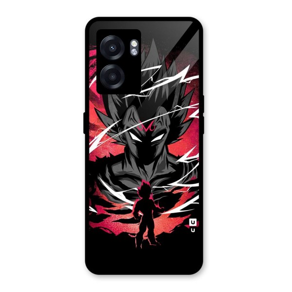 Cool Vegeta Glass Back Case for Oppo K10 (5G)