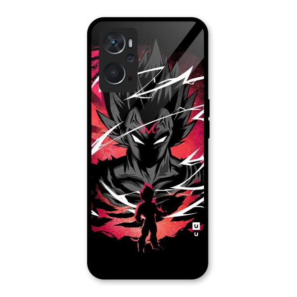 Cool Vegeta Glass Back Case for Oppo K10 4G