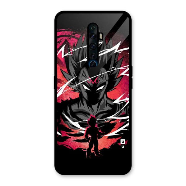 Cool Vegeta Glass Back Case for Oppo Reno2 Z