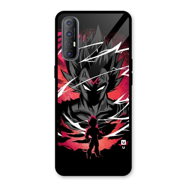 Cool Vegeta Glass Back Case for Oppo Reno3 Pro