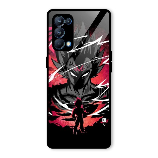 Cool Vegeta Glass Back Case for Oppo Reno5 Pro 5G