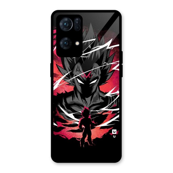 Cool Vegeta Glass Back Case for Oppo Reno7 Pro 5G