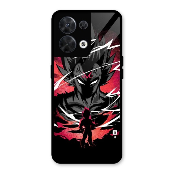 Cool Vegeta Glass Back Case for Oppo Reno8 5G