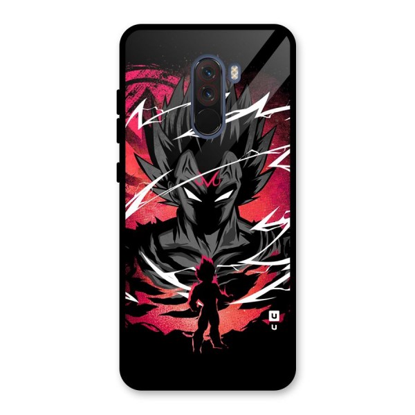 Cool Vegeta Glass Back Case for Poco F1