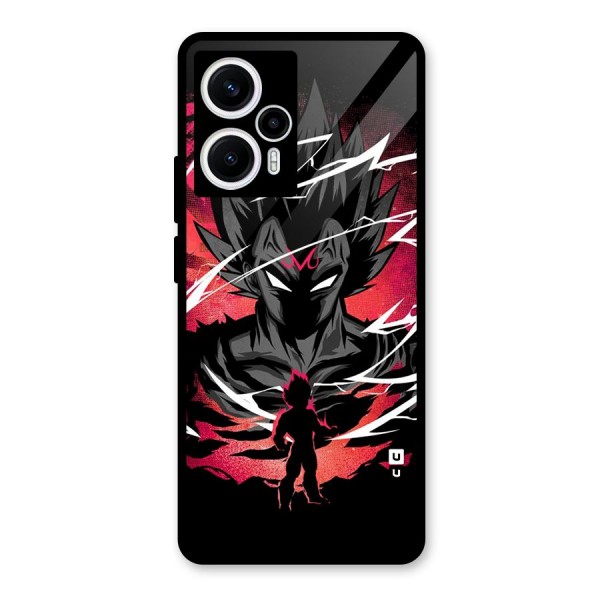 Cool Vegeta Glass Back Case for Poco F5