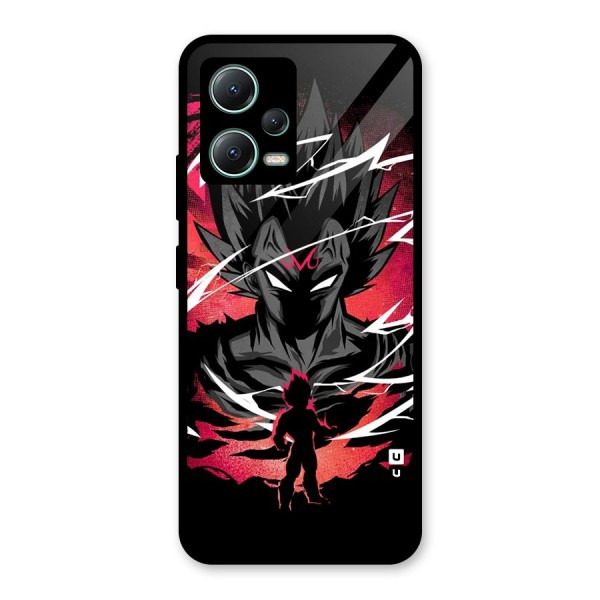 Cool Vegeta Glass Back Case for Poco X5