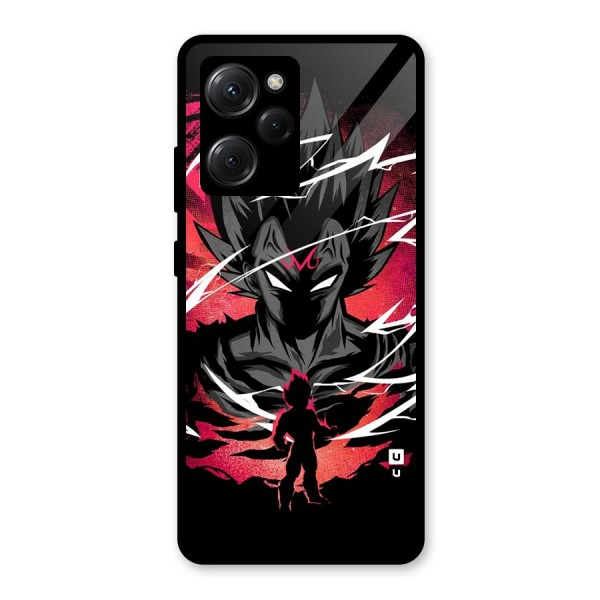 Cool Vegeta Glass Back Case for Poco X5 Pro