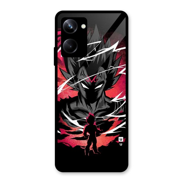 Cool Vegeta Glass Back Case for Realme 10 Pro