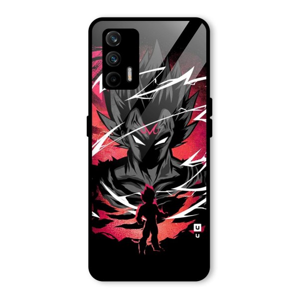 Cool Vegeta Glass Back Case for Realme X7 Max