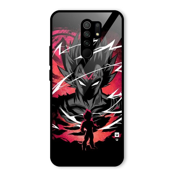 Cool Vegeta Glass Back Case for Redmi 9 Prime