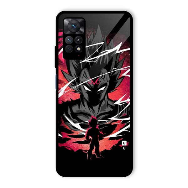 Cool Vegeta Glass Back Case for Redmi Note 11 Pro