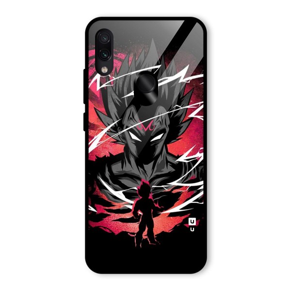 Cool Vegeta Glass Back Case for Redmi Note 7