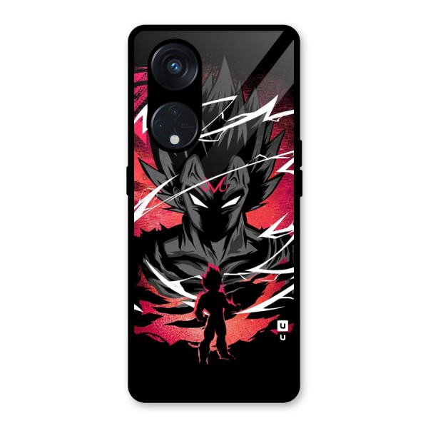 Cool Vegeta Glass Back Case for Reno8 T 5G