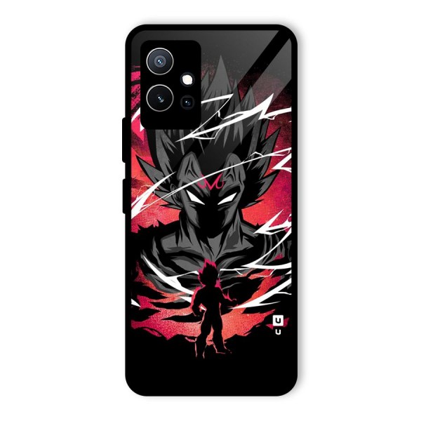 Cool Vegeta Glass Back Case for Vivo T1 5G