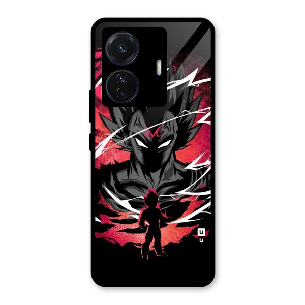 Cool Vegeta Glass Back Case for Vivo T1 Pro