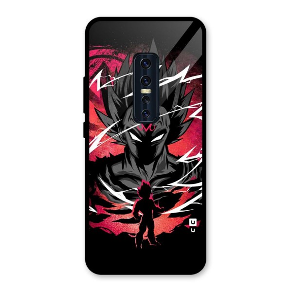 Cool Vegeta Glass Back Case for Vivo V17 Pro