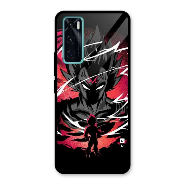 Cool Vegeta Glass Back Case for Vivo V20 SE