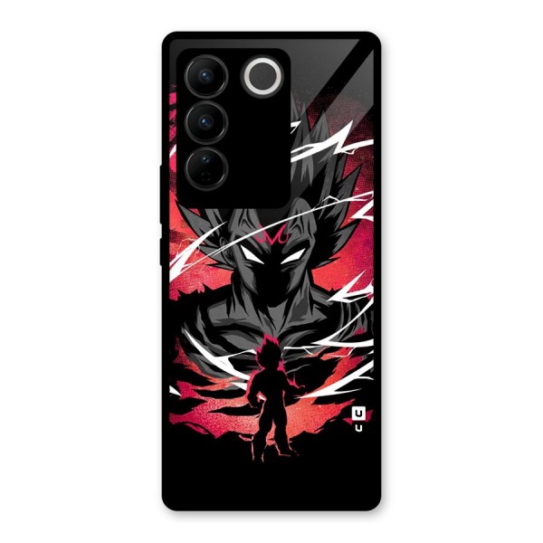 Cool Vegeta Glass Back Case for Vivo V27