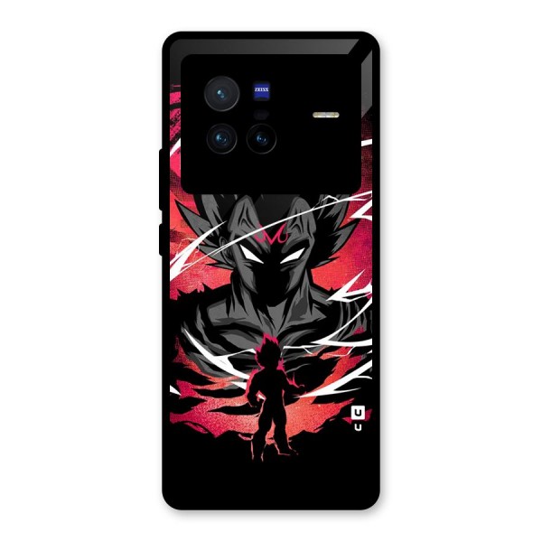 Cool Vegeta Glass Back Case for Vivo X80