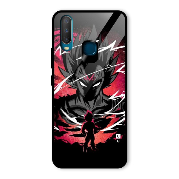 Cool Vegeta Glass Back Case for Vivo Y12