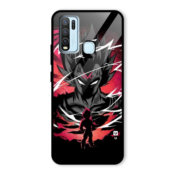 Cool Vegeta Glass Back Case for Vivo Y30