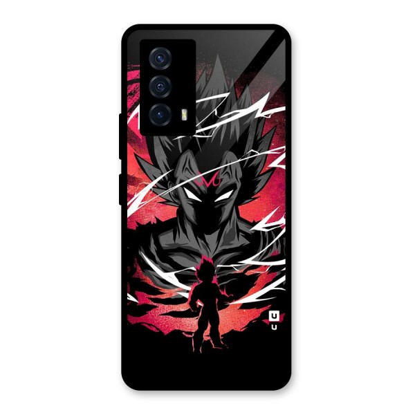 Cool Vegeta Glass Back Case for Vivo iQOO Z5