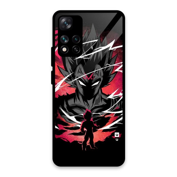 Cool Vegeta Glass Back Case for Xiaomi 11i HyperCharge 5G