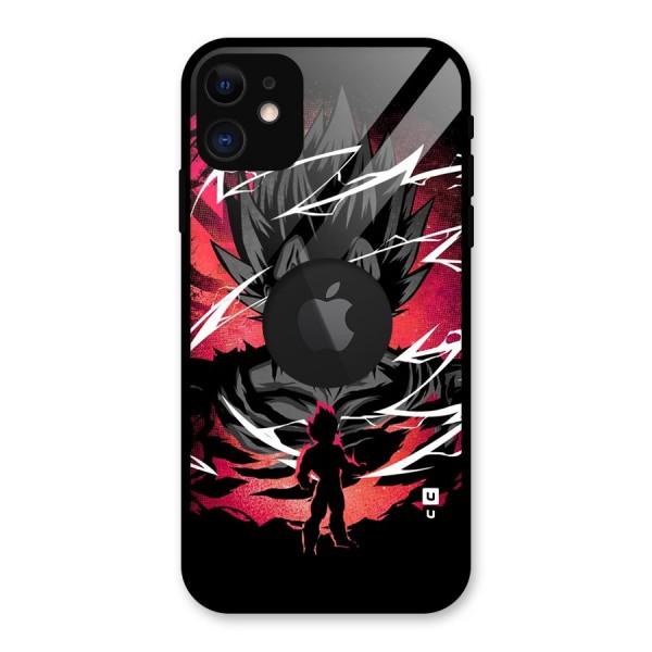 Cool Vegeta Glass Back Case for iPhone 11 Logo Cut