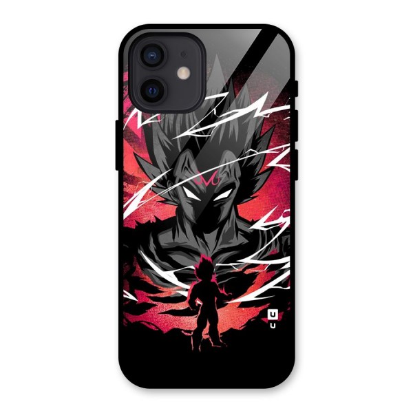 Cool Vegeta Glass Back Case for iPhone 12