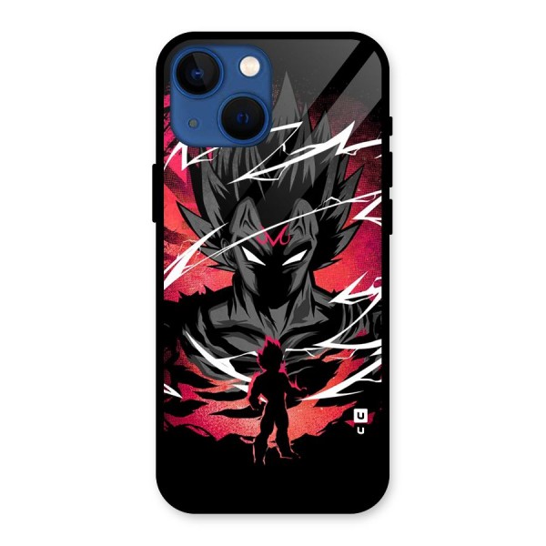 Cool Vegeta Glass Back Case for iPhone 13 Mini