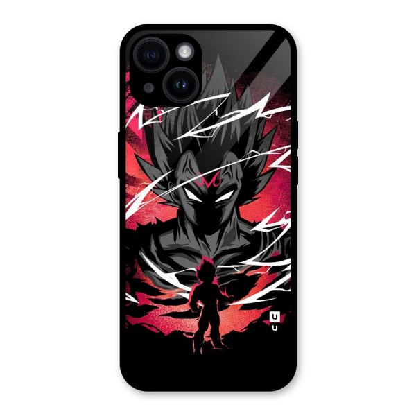 Cool Vegeta Glass Back Case for iPhone 14