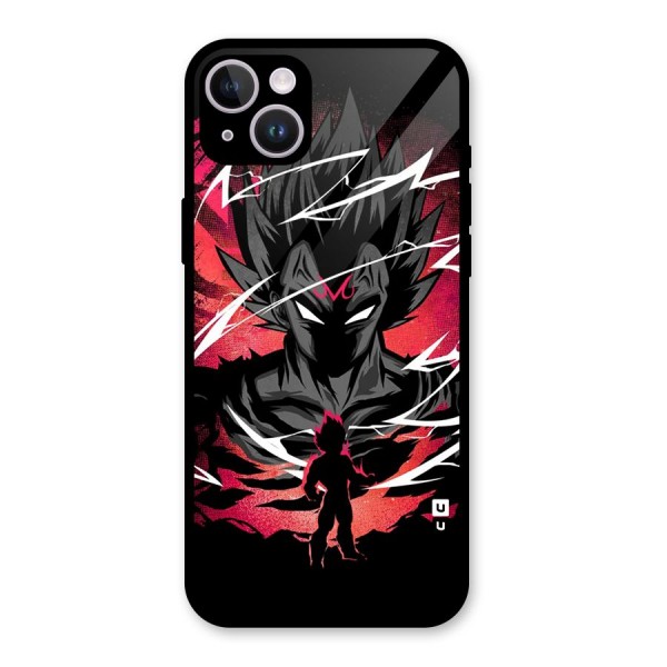 Cool Vegeta Glass Back Case for iPhone 14 Plus